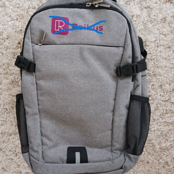 AceHigh Laptop Backpack Case Bag w/HDMI Charging Port Adjustable Straps Grey - Picture 2 of 14